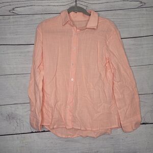 Women's Loose Fit Button Down Shirt‎